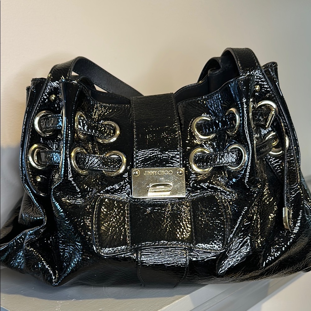 Jimmy Choo Black Leather Handbag